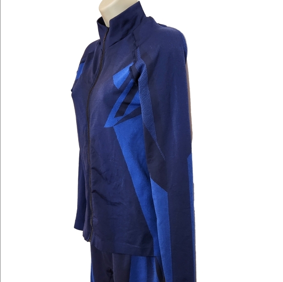 Kimberly C Blue Active Jacket Leggings Set Medium - Picture 4 of 12